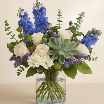 Blue Mod Planter